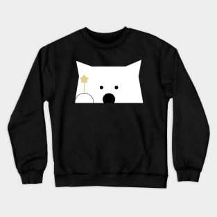 Peek-a-Boo Bear with Gold Star Crewneck Sweatshirt